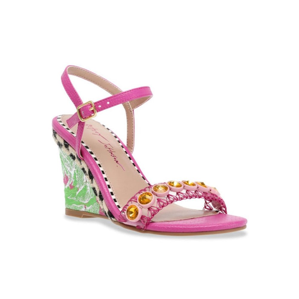 Betsey Johnson Women's Kodi Wedge Sandals 7